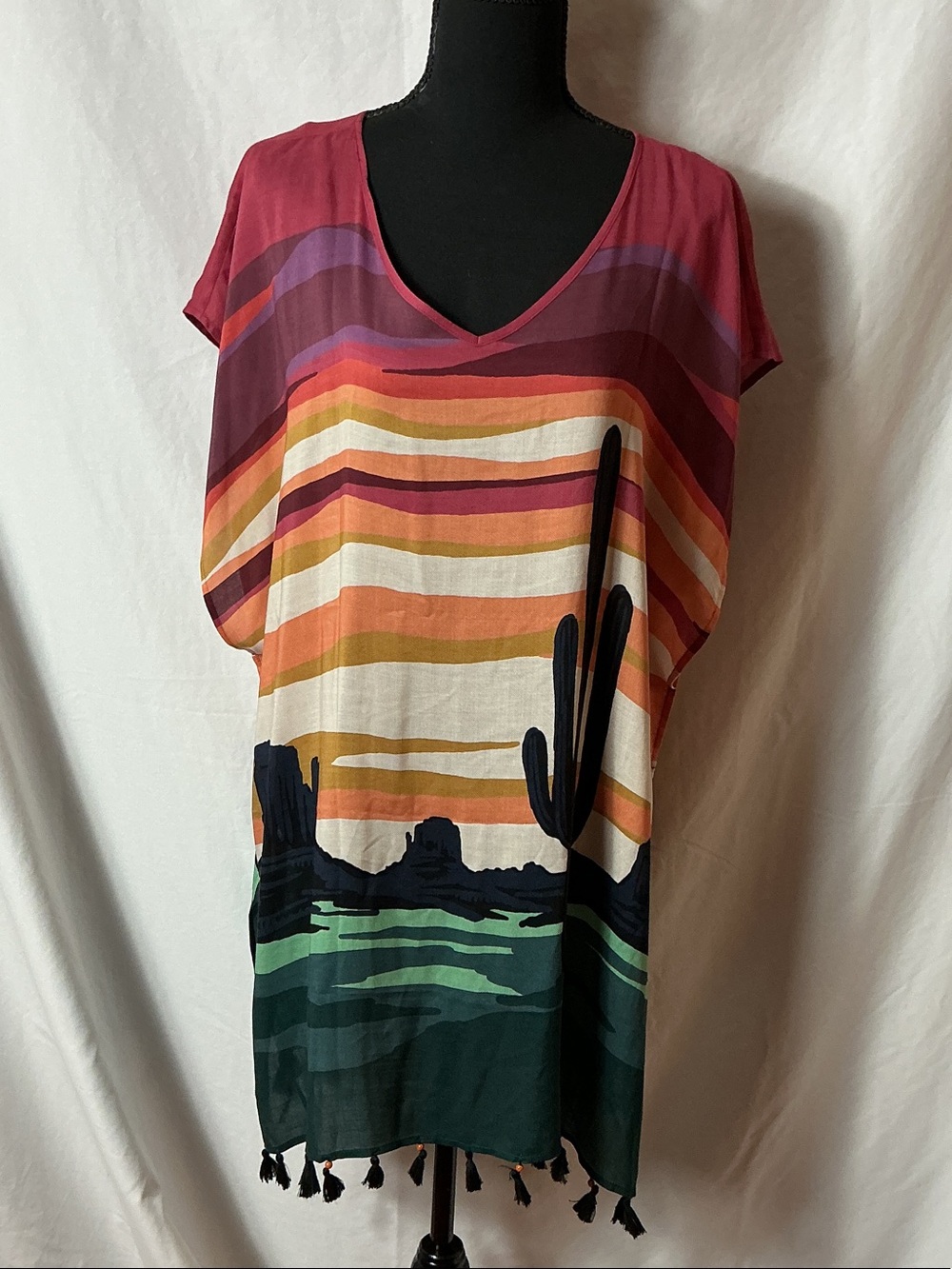 Double D Ranch Western Landscape Top